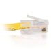 C2G Cat5e Non-Booted Unshielded (UTP) Network Crossover Patch Cable - Crossover cable - RJ-45 (M) to RJ-45 (M) - 3 m - UTP - CAT 5e - stranded, uniboot - yellow