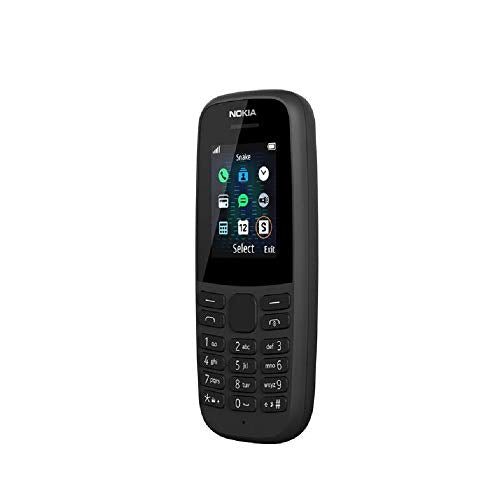 Nokia 105 (2019 edition) 1.77-Inch UK SIM Free Feature Phone (Single SIM)  Black