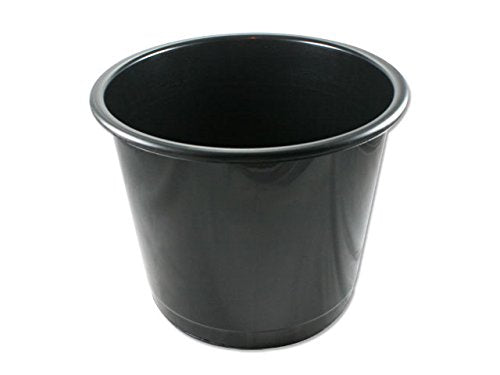 Best Value Deflecto CP025YTBLK 14 Litre Plastic Waste Bin - Black