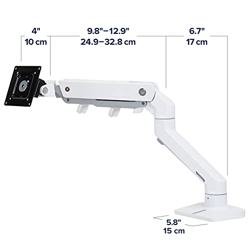 Ergotron HX - Mounting kit (articulating arm, desk clamp mount, grommet mount) - for LCD display/ curved LCD display (Constant Force motion) - white - screen size: up to 49"