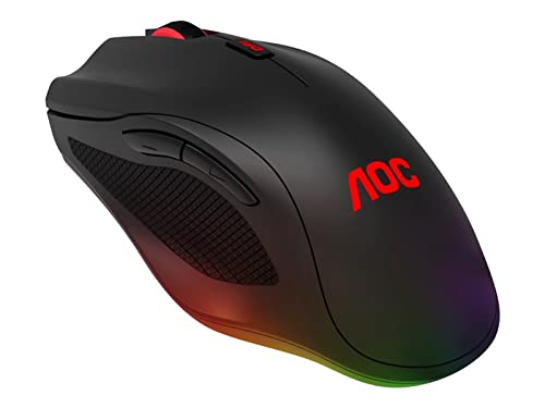 AOC Gaming GM200 - Mouse - ergonomic - right-handed - optical - 6 buttons - wired - USB 2.0