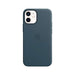 Apple with MagSafe - Back cover for mobile phone - leather - baltic blue - for iPhone 12 mini