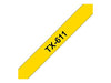 Brother TX611 - Black on yellow - Roll (0.6 cm x 15.2 m) 1 roll(s) laminated tape - for P-Touch PT-7000, PT-8000, PT-PC