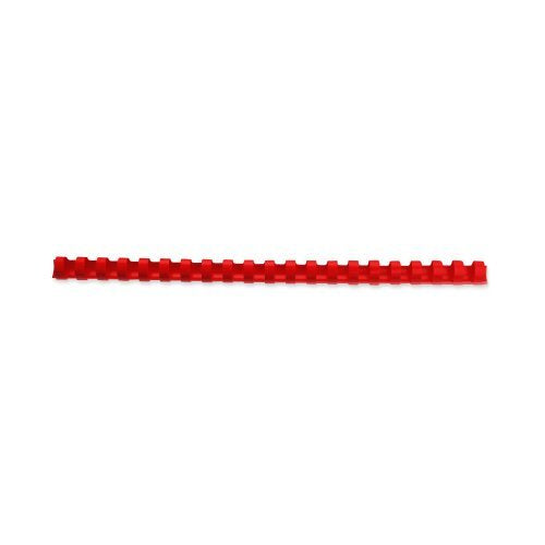 Best Value GBC CombBind Binding Combs, 12 mm, 95 Sheet Capacity, A4, 21 Ring, Red, Pack of 100, 4028217