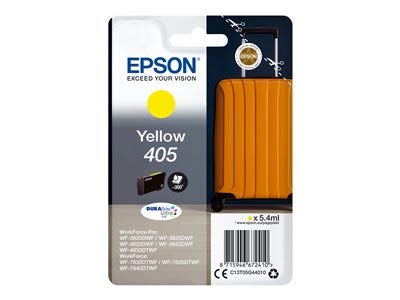 Epson 405 - 5.4 ml - yellow - original - blister with RF/acoustic alarm - ink cartridge - for WorkForce WF-7830, 7835, 7840, WorkForce Pro WF-3820, 3825, 4820, 4825, 4830