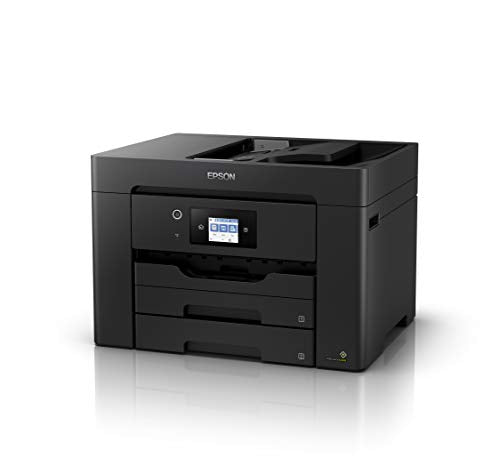 Epson WorkForce WF-7830DTWF - Multifunction printer - colour - ink-jet - A3 (297 x 420 mm) (original) - A3 (media) - up to 25 ppm (printing) - 500 sheets - 33.6 Kbps - USB 2.0, LAN, Wi-Fi(n)