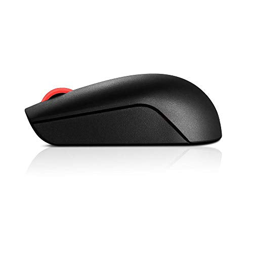 Lenovo Essential Compact - Mouse - right and left-handed - 3 buttons - wireless - 2.4 GHz - USB wireless receiver - black - OEM - for ThinkCentre M60, M90, ThinkEdge SE30, ThinkPad L14 Gen 2, L15 Gen 2, P14s Gen 2