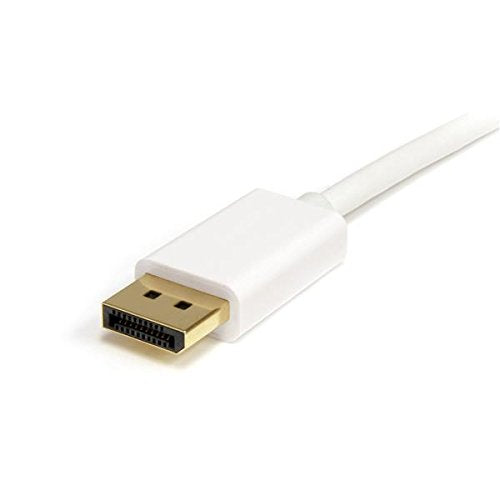 Best Value StarTech.com MDP2DPMM2MW2m (6 ft) White Mini DisplayPort to DisplayPort 1.2 Adapter Cable M/M - DisplayPort 4k