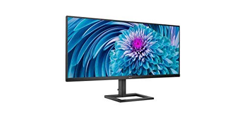 Philips E-line 345E2AE - LED monitor - 34" - 3440 x 1440 WQHD @ 75 Hz - IPS - 300 cd/m? - 1000:1 - 4 ms - 2xHDMI, DisplayPort - speakers - textured black