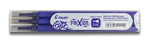 Best Value Pilot Refills for Frixion Point Rollerball 0.5 mm (Pack of 3) - Violet