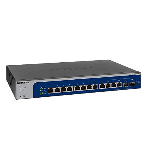 NETGEAR Plus XS512EM - Switch - smart - 10 x 100/1000/2.5G/5G/10GBase-T + 2 x combo 10 Gigabit SFP+ - desktop, rack-mountable