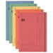 Best Value Square Cut Folders Foolscap 250gsm Assorted - Pack of 100