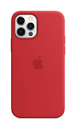 Apple Case with MagSafe - Back cover for mobile phone - silicone - product (RED) - for iPhone 12, 12 Pro