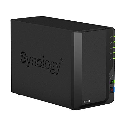 Synology Disk Station DS220+ - NAS server - 2 bays - 8 TB - SATA 6Gb/s - HDD 4 TB x 2 - RAID 0, 1, JBOD - RAM 2 GB - Gigabit Ethernet - iSCSI support