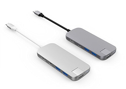 HyperDrive Slim 8 in 1 USB C Hub Silver