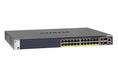 NETGEAR M4300-28G-PoE+ - Switch - L3 - Managed - 2 x 10/100/1000/10000 + 2 x 10 Gigabit SFP+ + 24 x 10/100/1000 (PoE+) - front to back airflow - rack-mountable - PoE+ (480 W)