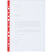 Best Value Premium Punched Pockets - Side Opening - Red Spine - Pack of 25 - A4