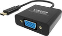 VISION Professional installation-grade USB-C to VGA adapter - LIFETIME WARRANTY - plugs into USB-C and has full-sized VGA socket - maximum resolution 2560 x 1600 @ 60 hz - USB-C 3.1 (M) to VGA (F) - driver built into adaptor - black