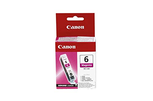 Canon BCI-6 M - 4707A002 - 1 x Magenta - Ink tank - For BJS820, i990,99XX, PIXMA IP3000,IP4000,iP5000,iP6000,iP8500,MP750,MP760,MP780