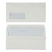 Best Value 100% Recycled Self Seal Envelopes 90gsm-Window DL - 35 x 90mm - Box of 500