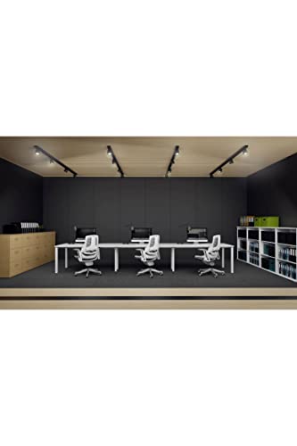 Dynamic Evolve Plus 1600mm Single Row 2 Person Desk Grey Oak Top Silver Frame BE769