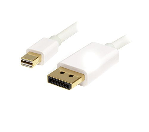 StarTech.com 3m 10 ft White Mini DisplayPort to DisplayPort 1.2 Adapter Cable M/M - DisplayPort 4k with HBR2 support - Mini DP to DP Cable (MDP2DPMM3MW)