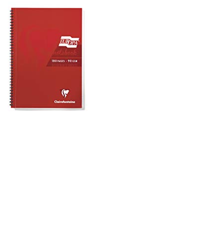 Europa Sidebound Notebook, A4, Red, Pack 5