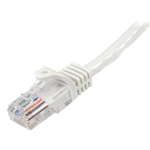 Best Value StarTech.com 10m White Cat5e Patch Cable with Snagless RJ45 Connectors - Long Ethernet Cable - 10 m Cat 5e UTP Cable (45PAT10MWH)