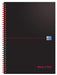 Best Value Oxford Black n' Red A4 Card Cover Wirebound Notebook, Ruled, 100 Page, 1 Notebook