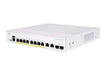 Cisco Business 350 Series 350-8FP-2G - Switch - L3 - Managed - 8 x 10/100/1000 (PoE+) + 2 x combo Gigabit Ethernet/Gigabit SFP - rack-mountable - PoE+ (120 W)