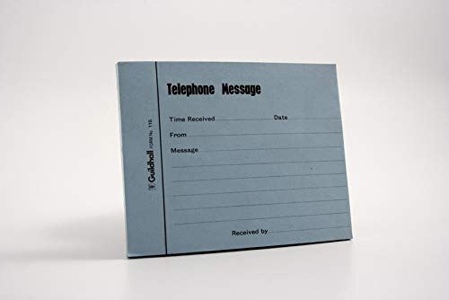 Best Value Exacompta Guildhall Telephone Message Pad - Blue, Pack 5