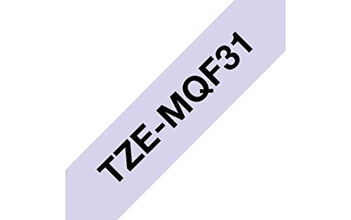 Brother TZe-MQF31 - Black on pastel purple - Roll (1.2 cm x 8 m) 1 roll(s) laminated tape - for Brother PT-D210, D600, H110, P750, P950, P-Touch Cube PT-P300, P-Touch Cube Pro PT-P910