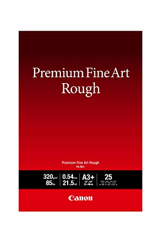 Canon Premium FA-RG1 - Cotton - rough - 21.5 mil - A3 Plus (330 x 480 mm) - 320 g/m - 25 sheet(s) fine art paper - for imagePROGRAF PRO-1000