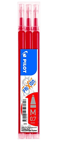 Best Value Pilot Refills for Frixion Rollerball 0.7 mm (Pack of 3) - Red