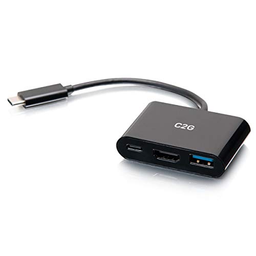 C2G USB C Mini Docking Station - USB C to HDMI, USB 3.0 & USB C - Docking station - USB-C / Thunderbolt 3 - HDMI