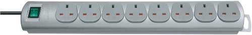 Best Value Brennenstuhl 1153393128 Primera-Line extension socket 8-way silver 2m 05VV-F 3G1,25