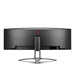 AOC Gaming AG493UCX - AGON Series - LED monitor - curved - 49" - 5120 x 1440 Dual Quad HD @ 120 Hz - VA - 550 cd/mï¿½ - 3000:1 - DisplayHDR 400 - 1 ms - 2xHDMI, 2xDisplayPort, USB-C - speakers - black, silver