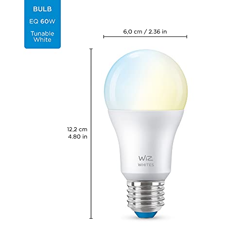 WiZ Connected - LED light bulb - shape: A60 - E27 - 8 W (equivalent 60 W) - class A+ - warm to cold white light - 2700-6500 K