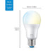 WiZ Connected - LED light bulb - shape: A60 - E27 - 8 W (equivalent 60 W) - class A+ - warm to cold white light - 2700-6500 K