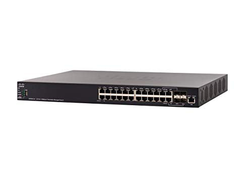 Cisco 550X Series SX550X-24 - Switch - L3 - Managed - 20 x 10GBase-T + 4 x combo 10 Gigabit SFP+ - desktop, rack-mountable