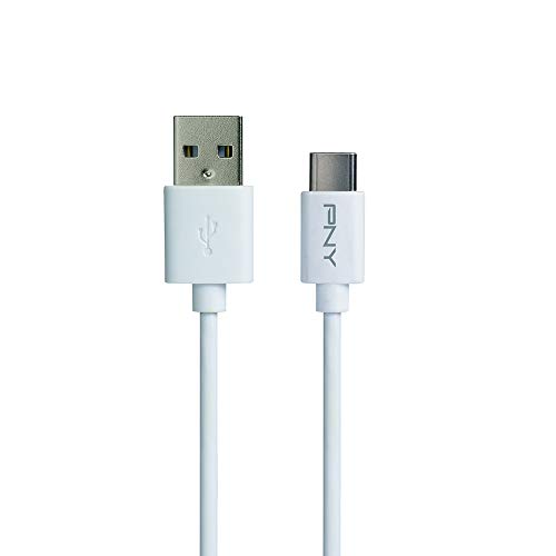 PNY - USB cable - USB Type A (M) to USB-C (M) - USB 2.0 - 1.01 m - white