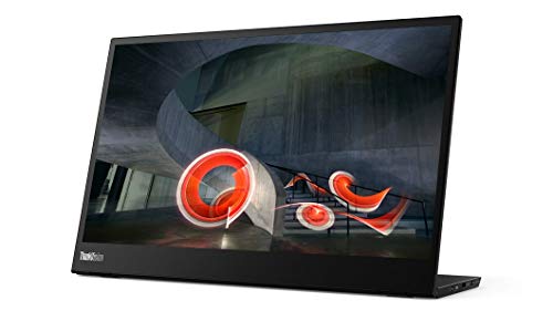 Lenovo ThinkVision M14 - LED monitor - 14" (14" viewable) - portable - 1920 x 1080 Full HD (1080p) @ 60 Hz - IPS - 300 cd/m - 700:1 - 6 ms - 2xUSB-C - raven black