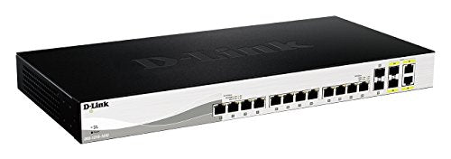 D-Link DXS 1210-16TC - Switch - smart - 12 x 10GBase-T + 2 x SFP+ + 2 x combo 10 Gigabit SFP+ - rack-mountable