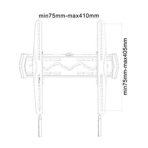NewStar TV/Monitor Ultrathin Wall Mount (fixed) for 23"-52" Screen - Black - Wall mount for LCD display - black - screen size: 23"-52"