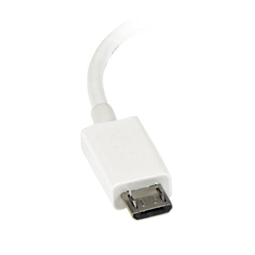 StarTech.com UUSBOTGW 5in White Micro USB to USB OTG Host Adapter M/F