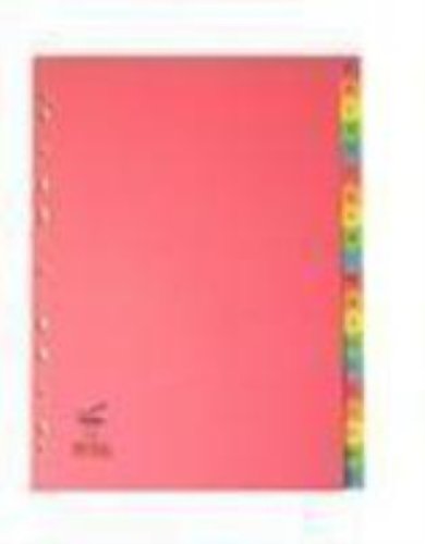 Best Value Concord Bright Subject Dividers Europunched A-Z A4 Assorted Ref 52499