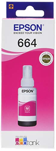 Epson T6643 - 70 ml - magenta - original - ink refill - for EcoTank ET-14000, ET-16500, ET-2500, ET-2550, ET-2600, ET-2650, ET-3600, ET-4500, ET-4550