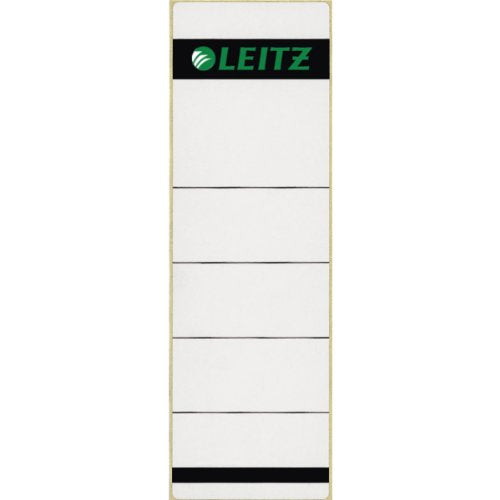 Best Value Leitz Self Adhesive Replacement Spine Labels for Standard 80 mm Lever Arch Files, Wide and Short, 61 x 192 mm, Paper, 16420085 - Grey/light grey, Pack of 10