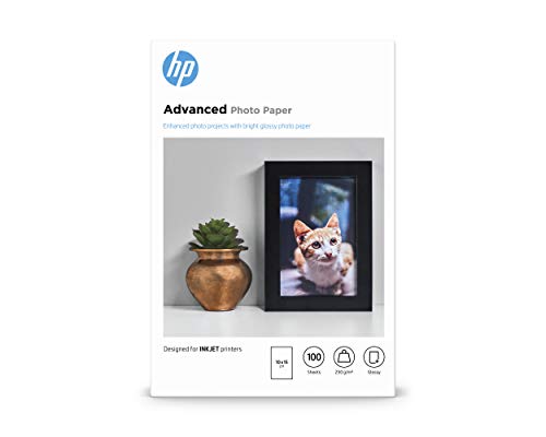 HP Advanced Glossy Photo Paper - Glossy photo paper - 100 x 150 mm - 250 g/m2 - 100 sheet(s)