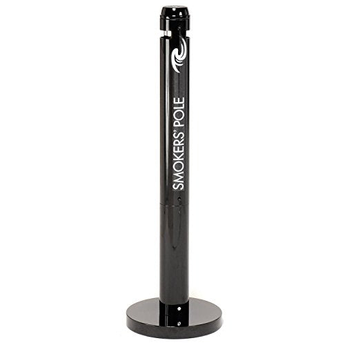 Best Value RCPR1BK Freestanding Smoker's Pole,14-1/4" Base,4"x41",Black